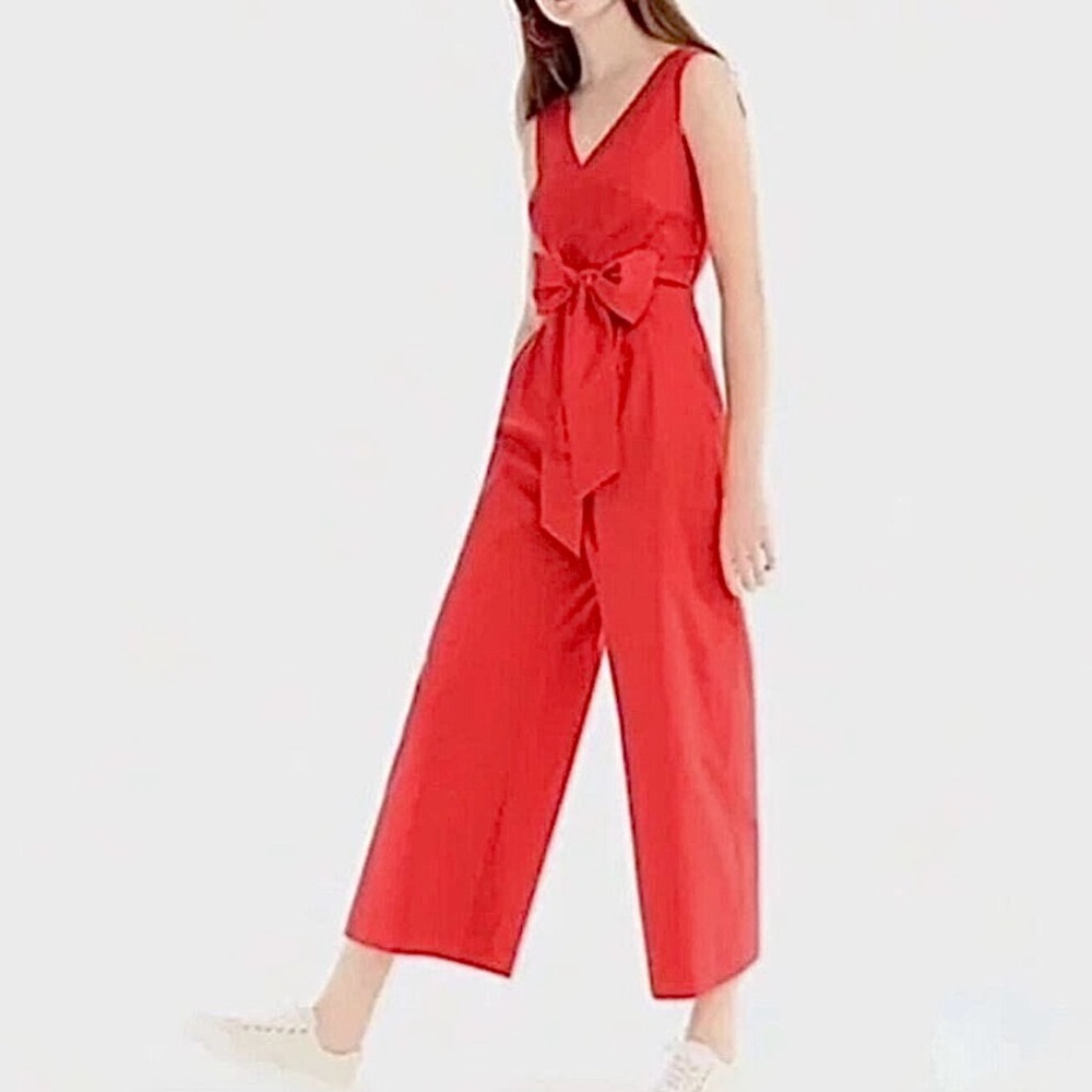 J. Crew Wrap-Tie Jumpsuit in Stretch
Poplin 10